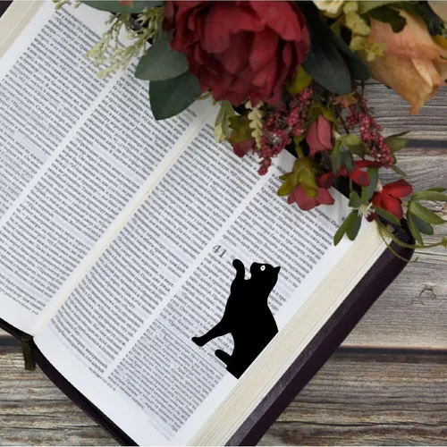 Separadores Libros,marcadores Página Libro Gato,marcadores