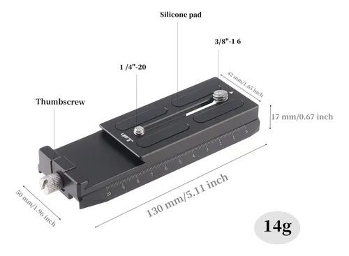 Placa Base Liberación Rápida Para Dji Ronin Rs2 Rsc2 Rs3 Pro