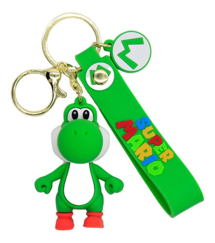 Figura De Mario Bros - Llavero De Yoshi - 6cm - Detallada