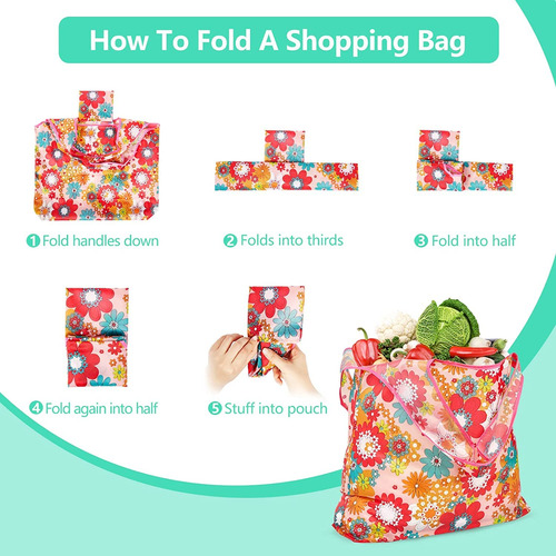 Bolsas Plegables Reutilizables 10pcs Impermeables Ecológicas