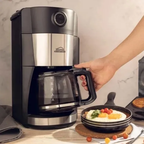 Cafetera Con Moledor De Café Home Elements 12 Tazas Y 65 G C