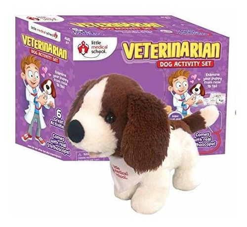 Imagen 2 de 3 de Little Medical School Pet Vet Play Set Con Perro De Peluche
