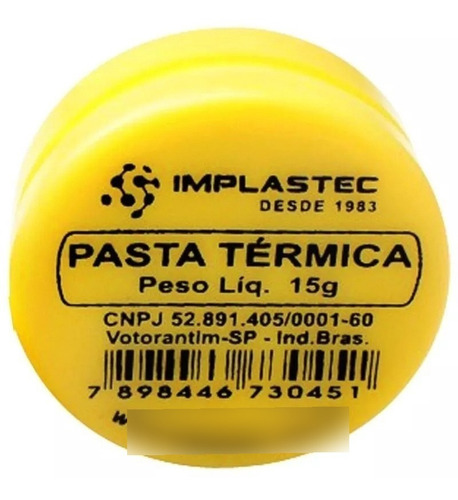 Pasta Termica 15g Pote P/ Pc Processador Cooler Envio Brasil