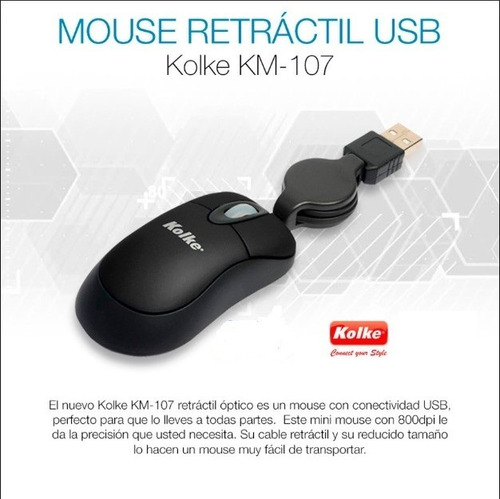 Mini Mouse Retractil Kolke Km 107 -$ 140 Ciudad De Maldonado