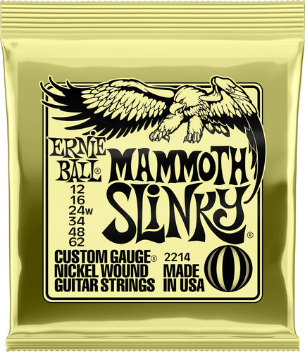 Ernie Ball 2214 Set Cuerdas Guitarra Electrica 12-62 Mammoth