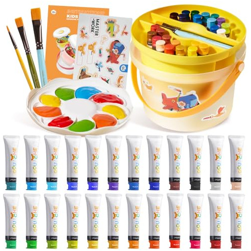 Set De Pintura Lavable Niños 412 | Kit De Pintura Goua...