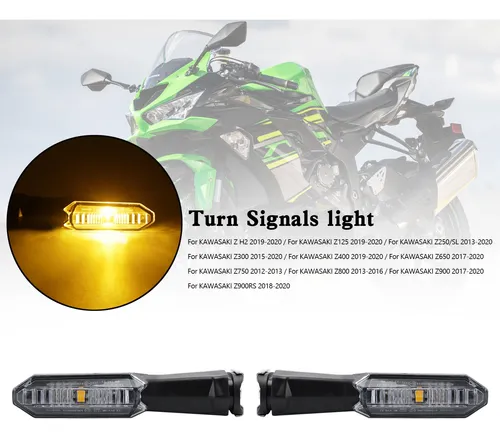 Luz Intermitente Para Kawasaki Z H2 Z125 Z400 19-20 Transpar