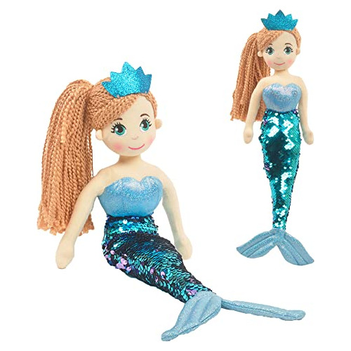 Linzy Toys, 18' Perla Sirenas Con Tail De Lentejuela Vp94c