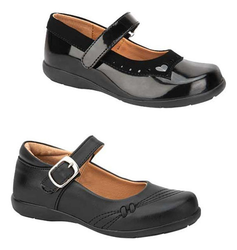 Kit Zapato Escolar Vivis Shoes Kids Negro Niña 5263