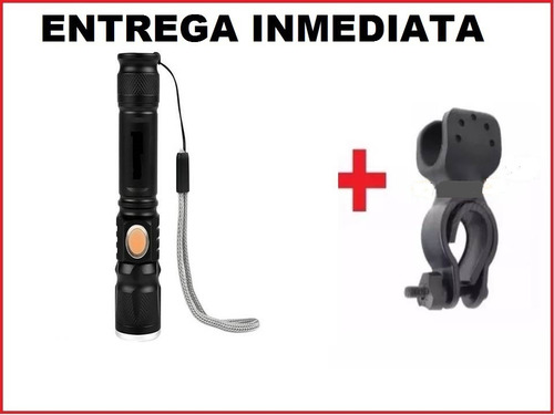 Linterna Bicicleta Recargable Usb Incluye Soporte 3000 Lumen