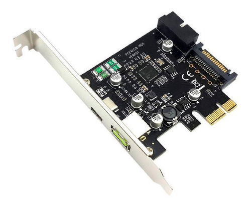 Placa Pci-e A Usb 3.1 Tipo C Y Slot 19pin De Usb3.0  Pcie