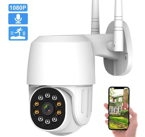 Cámara De Seguridad Wifi Hd 1080p C/con Alarmaa Ip