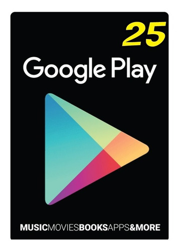 Google Play 25 Dólares Play Store Android Egift Card