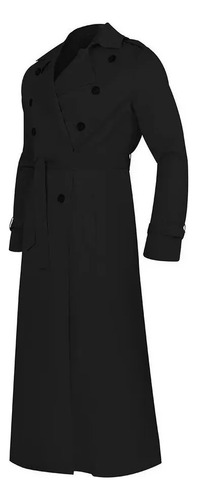 Abrigo Abrigo Casual De Moda De Gabardina Larga Para Hombre