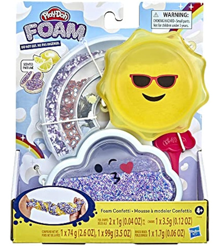 Play-doh Foam Confetti Mixing Kit, Juguete Táctil Perfumado 