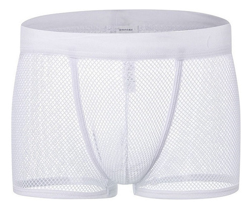 Sexy Calzon Boxer De Malla Transparente Hombre Calzoncillos