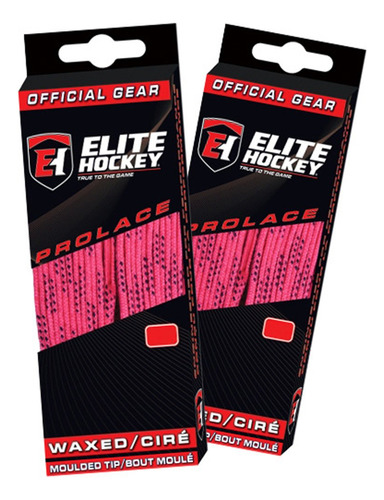 Elite Hockey Prolace - Juego De 2 Pares De Cordones Encerad.