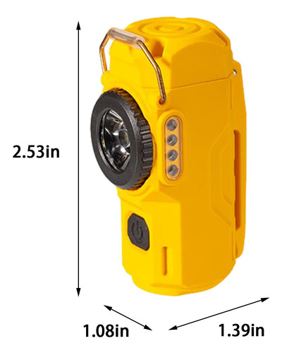 Encendedor N Usb Para Exteriores Con Linterna A Prueba De Vi