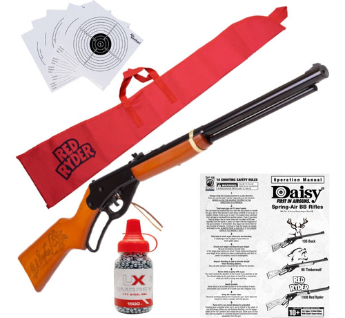 Marcadora .177 Rifle Daisy Red Ryder 4.5mm Funda Bbs Xtr C