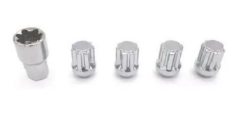 Kit 4 Porcas Anti-furto Gm Chevrolet 2703 12x1,5mm