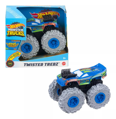 Hot Wheels Monster Truck Twisted Tredz Rodger Dodger 1/43