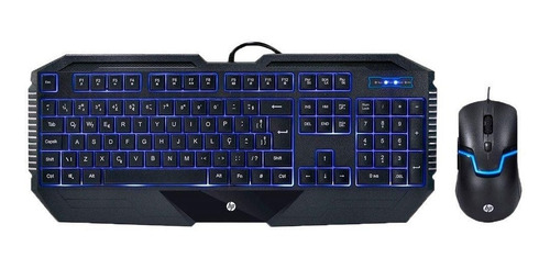 Imagem 2 de 4 de Kit Teclado E Mouse Usb Gamer Gk1100 Preto