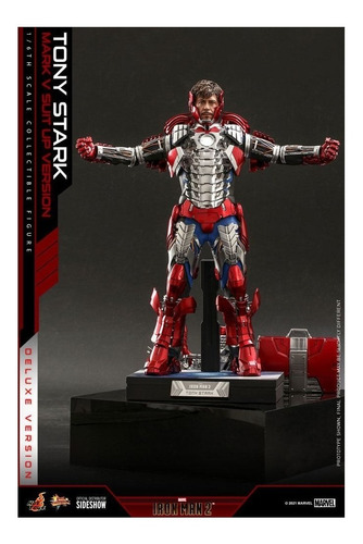 Hot Toys Tony Stark (mark V Suit Up Version) Deluxe