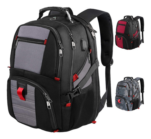 Mochila De Viaje Para Hombre Para Laptop 17 Pulgadas Impermeable  Antirrobo Aprobado Para Avión  Con Usb 