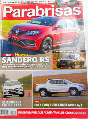 Parabrisas 452 C3 Aircross Vs Suran Cross, Sandero Fiat Toro