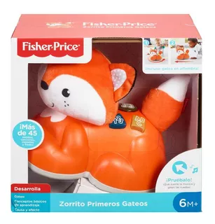 Zorrito Primeros Gateos Fisher Price Sonidos Textura Y Luces