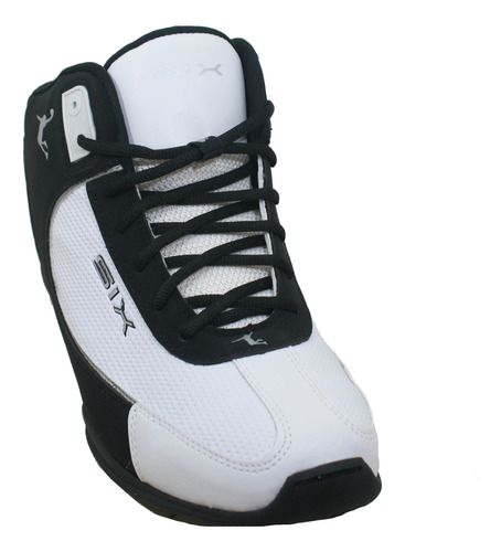 Zapatilla Basquet Six Charge Negro/blanco Hombre Deporfan 