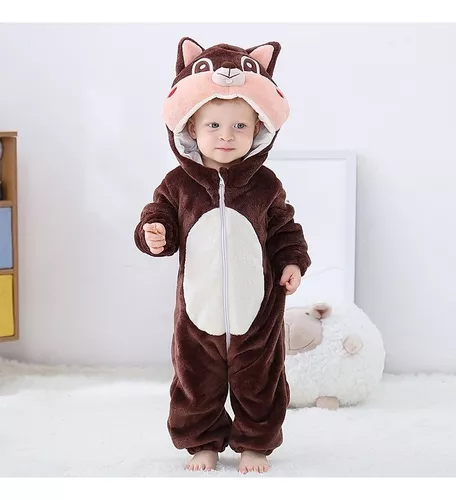 Macacão Pijama Kigurumi Infantil Bebê Baby Bichinho: Coala Outono