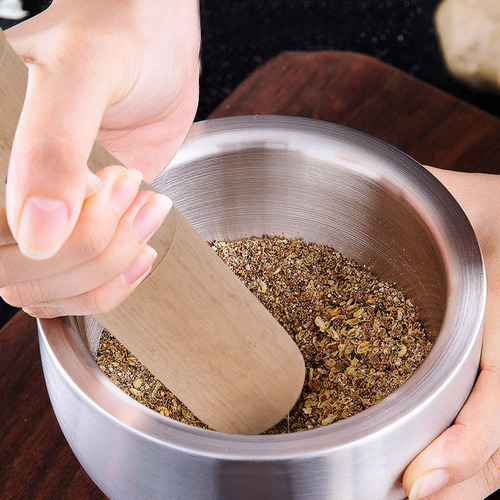 Machacadora De Ajo Wood Pestle Muddler, Herramienta Para Mac