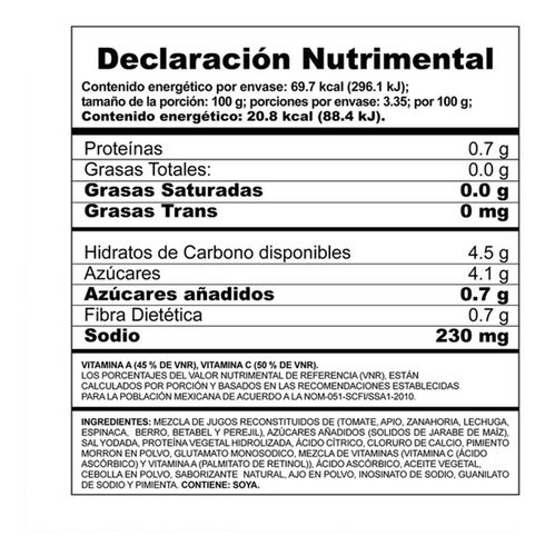 Jugo V8 Mix De Verduras Original Herdez 36 Piezas De 330ml