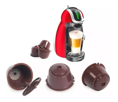 4 Cápsulas Dolce Gusto Reutilizáveis Recarregáveis *