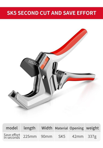 Cortador Tubos Cano Pvc Alicate Corta Tubos Ppr Pex 42mm