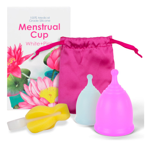 Amz - Vaso Menstrual De Silicona S/l, Paquete De 2 Tazas De