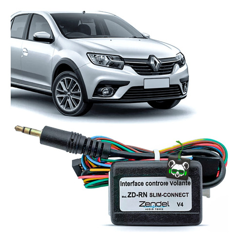 Interface Comando De Som Volante Linha Rn Renault Zendel