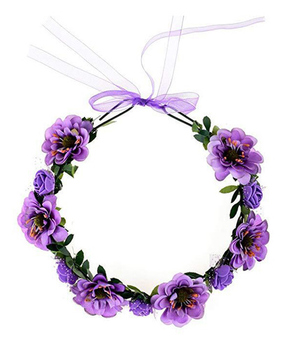 Diadema De Flores Para La Cabeza, Guirnalda, Corona, Fiesta