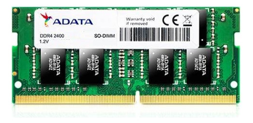 Memoria Sodimm Ddr4 4gb 2400mhz Cl17 Adata 1,2v Ad4s2400j4g