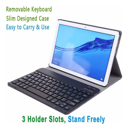 B Funda Teclado Retroiluminado Para Huawei Mediapad M5 Lite