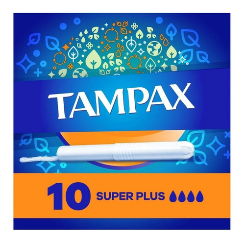 Tampones Tampax Flujo Super Plus, 10 Un