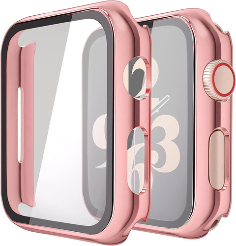 Protector De Pantalla Para Iwatch Rosa Transparente 44mm