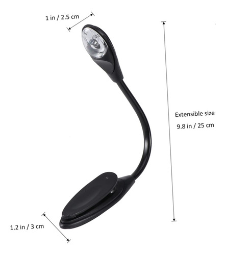 Luz De Lectura Led Para Libros Y Escritorio 4 Piezas