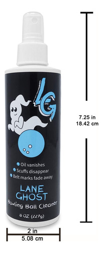 Lane Ghost Spray Limpiador De Bolas De Boliche Aprobado Por Nombre Del Diseño