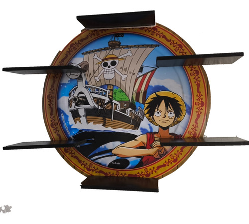 One Piece Luffy Repisa Circular Going Merry