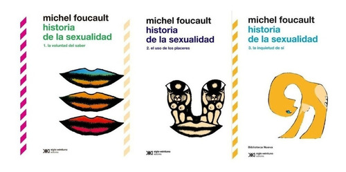 Imagen 1 de 4 de Historia De La Sexualidad - Pack 3 Tomos / Michel Foucault