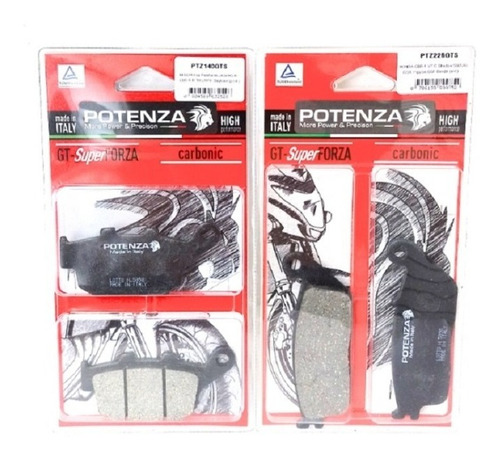 Kit Pastilha De Freio Diant + Tras Cbr 250 R Potenza 226 140