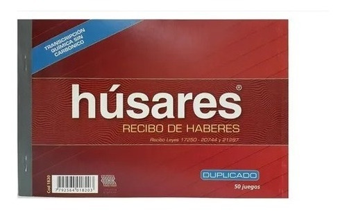 Recibos Husares Recibo De Haber Duplicado X  5 Uni (1820)