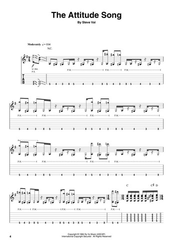 Steve Vai: Play 8 Songs With Tab Sound-alike Audio, Guitar P